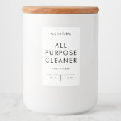 product label organisatie opslag - CLEANER Voedselcontainer Etiket (Voorkant)