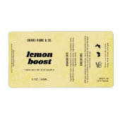 Product  Lemon Yellow Rustic Label (Voorkant)