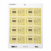 Product  Lemon Yellow Rustic Label (Full Sheet)