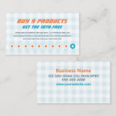 Product Loyalty Stamp of Punch Kaart - Koop 9 Krij (Voorkant / Achterkant)