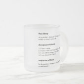 Product Manager Gebruikersverhaal Agile Scrum Matglas Koffiemok (Voorkant rechts)