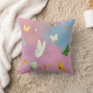 Product Merchandising: Pastel Vlinder Kussen/Pi Kussen