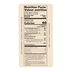 Product met dubbele Engelse/Franse honingvoeding Etiket