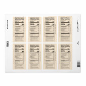 Product met dubbele Engelse/Franse honingvoeding Etiket (Full Sheet)