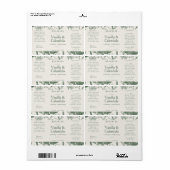 Product met flessenhalskleurige groene flesseningr etiket (Full Sheet)