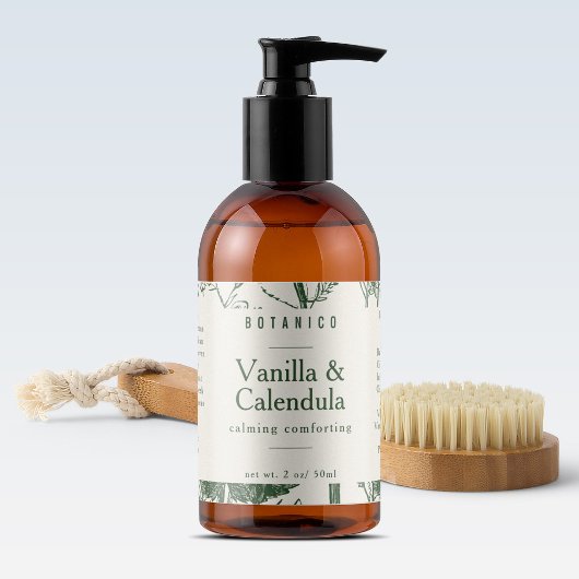 Product met flessenhalskleurige groene flesseningr etiket