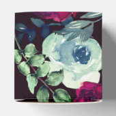 Product met het merk Black & Gold Burgundy Blue Fl Bedankdoosjes (Bovenkant)