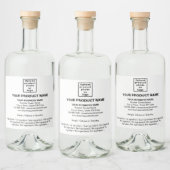Product Minimale Informatie over Wit Likeurfles Etiket (Flessen)
