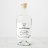 Product Minimale Informatie over Wit Likeurfles Etiket (Voorkant)