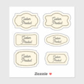  product pot 6 stuks label sticker (Vel)