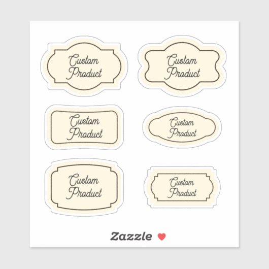  product pot 6 stuks label sticker (Vel)