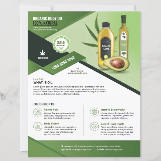 Product Promotion Flyer Template  (Voorkant)