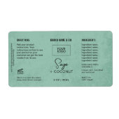 Product  Sage Green Rustic Label (Voorkant)