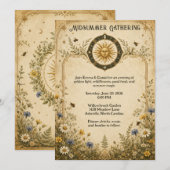 Product Titel Midzomer Viering Botanisch Kaart (Voorkant / Achterkant)