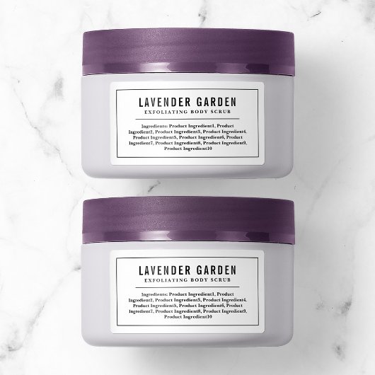 Product uit de lijst met zwarte rand- en lijningre etiket