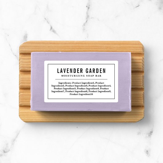 Product uit de lijst met zwarte rand- en lijningre labels