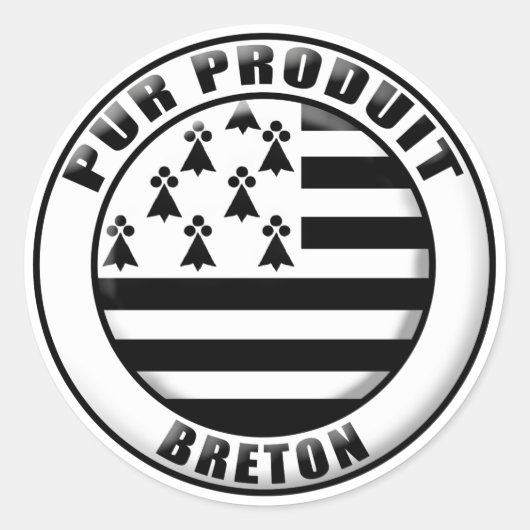 Product van Bretagne Ronde Sticker (Voorkant)