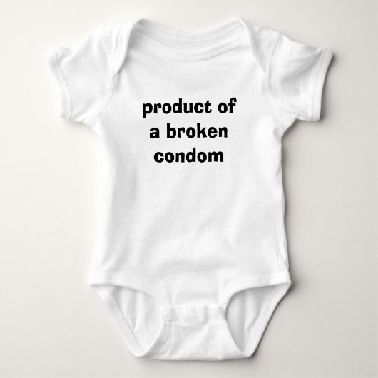 product van een gebroken condoom romper (Voorkant)