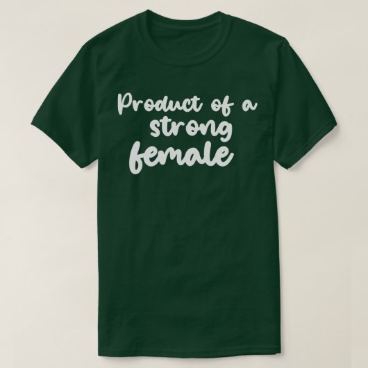 Product van een sterk vrouwen shirt Product van ee (Design voorkant)
