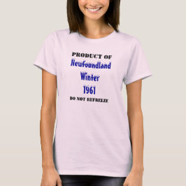 Product van Newfoundland Winter 1961, niet ... T-shirt