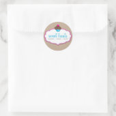 PRODUCT VERPAKKING LABEL schattig cupcake logo kra (Tas)