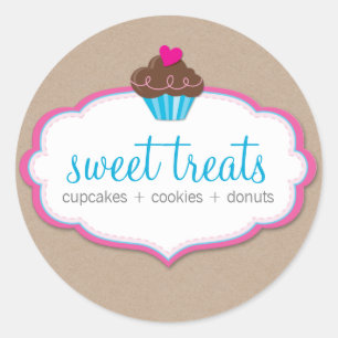 PRODUCT VERPAKKING LABEL schattig cupcake logo kra