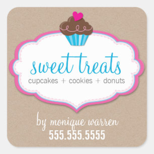 PRODUCT VERPAKKING LABEL schattig cupcake logo kra