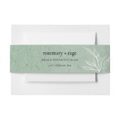 Product Verpakking Salie Groene Greenery Zeep Wrap Uitnodigingen Wikkel (Voorkant Voorbeeld)