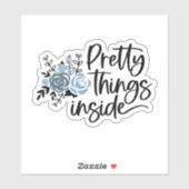 Product Verpakking Sticker " dingen binnen" (Vel)