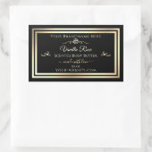 Product Verpakking Stickers Zwart Etiketten Goud L (Tas)