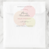  Product Verpakkingsetiketten Pastel Waterverf Vierkante Sticker (Tas)