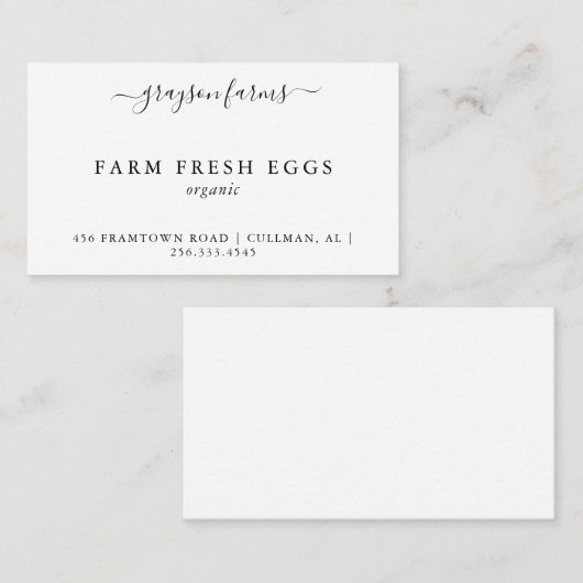 Product Visitekaartje (Voorkant / Achterkant)