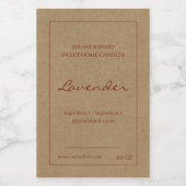 Product voor de samenstelling van moderne, roodbru voedselcontainer etiket (Enkel label)