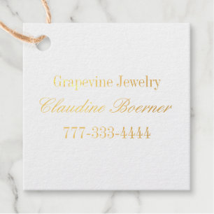 Product voor zakelijke artistieke Folie — Hang voo Bedankjes Labels