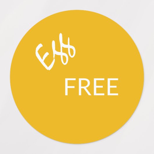 Productallergie Alert Waterdicht Label (Design 2)