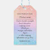 Productbeschrijving aangepast bedrijf - Omroepnaam Cadeaulabel (Achterkant)