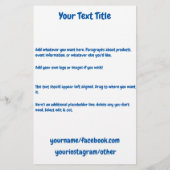 Productbrochure voor kinderen flyer (Achterkant)