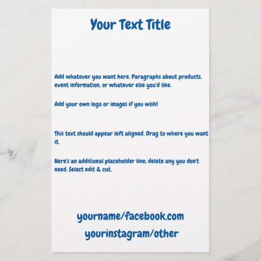 Productbrochure voor kinderen flyer (Achterkant)