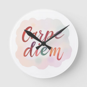 Producten met een 'carpe diem' design ronde klok