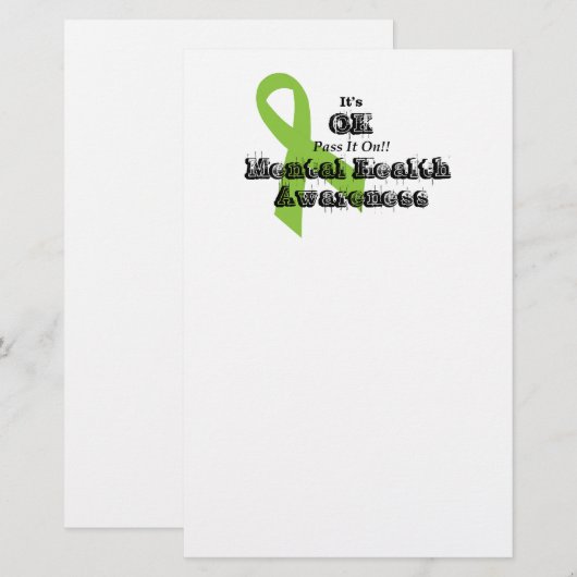 Producten met een oorzaak briefpapier (Voorkant / Achterkant)