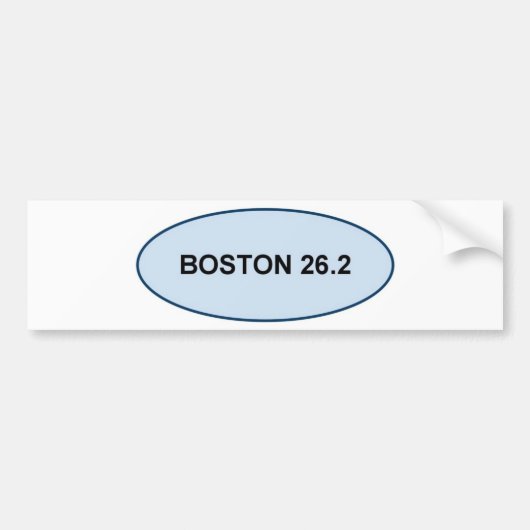 producten van boston pride 26.2 bumpersticker (Voorkant)