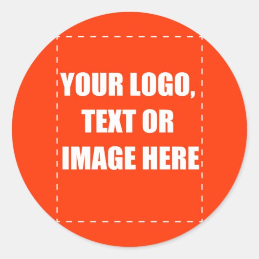 Producten van de kostuums ronde sticker (Voorkant)