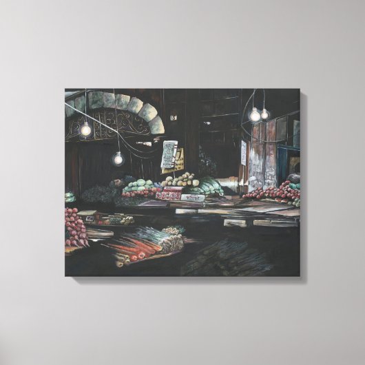 Producten van een geagglomereerde oogst, Jeruzalem Canvas Afdruk (Voorkant)