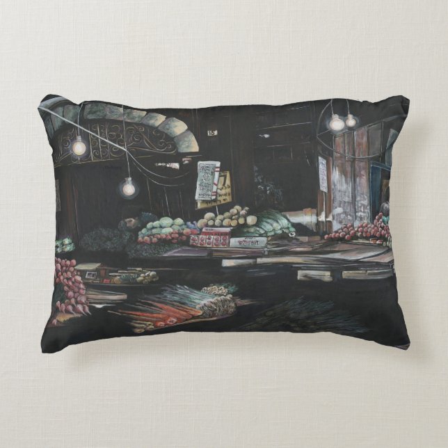 Producten van een geagglomereerde oogst, Jeruzalem Decoratief Kussen (Voorkant)