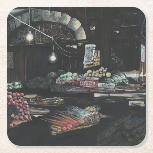 Producten van een geagglomereerde oogst, Jeruzalem Kartonnen Onderzetters (Voorkant)