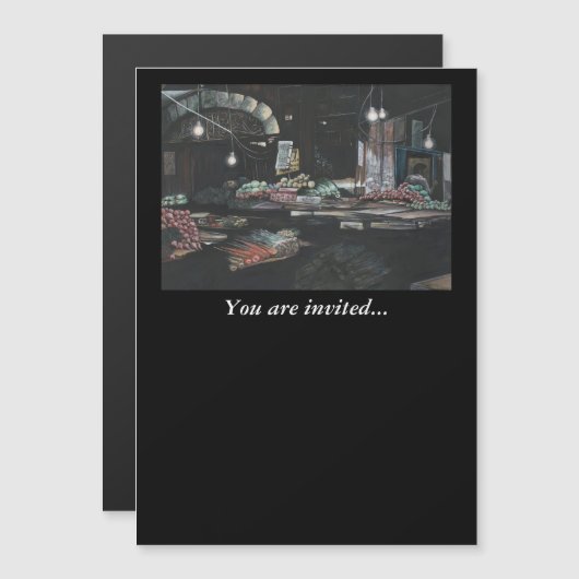 Producten van een geagglomereerde oogst, Jeruzalem Magnetische Uitnodiging (Voorkant / Achterkant)