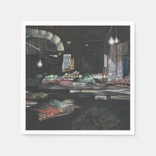 Producten van een geagglomereerde oogst, Jeruzalem Servetten (Voorkant)