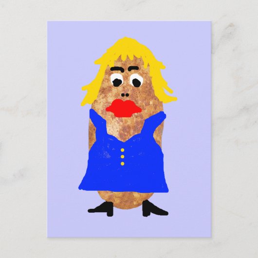 Producten van hete aardappelen briefkaart (Voorkant)