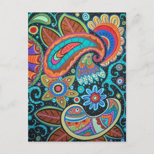 Producten van Paisley Art afbeelding Briefkaart (Voorkant)