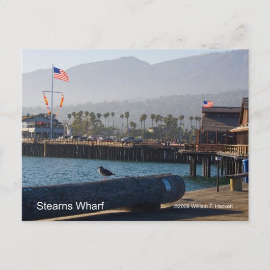Producten van Santa Barbara Stearns Wharf Briefkaart (Voorkant)